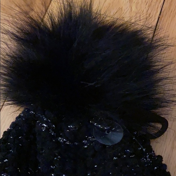 Calvin Klein black beanie with silver throughout, brand new, OS - Picture 3 of 4